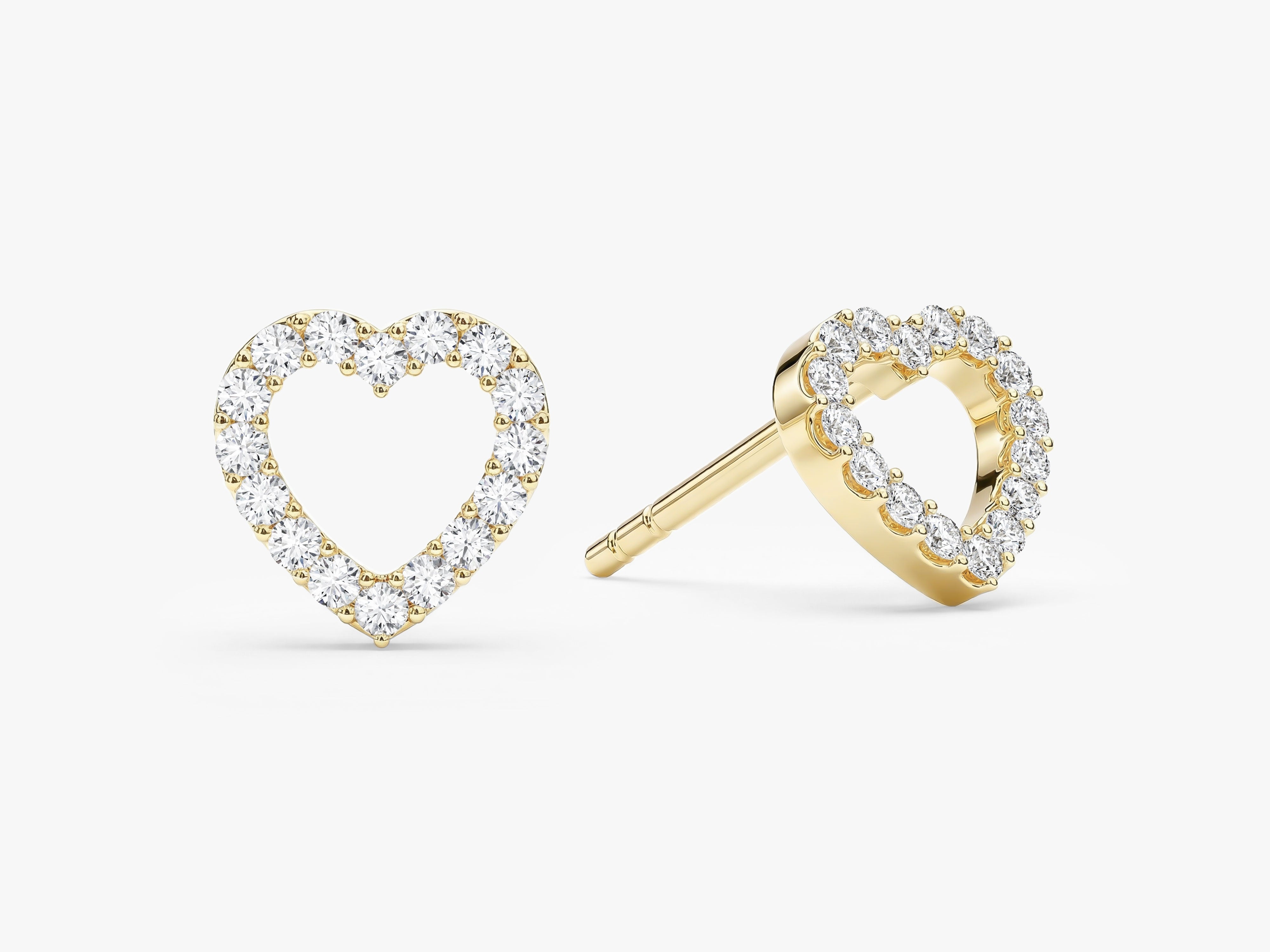 Open Heart Sparkle Studs