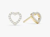 Open Heart Sparkle Studs