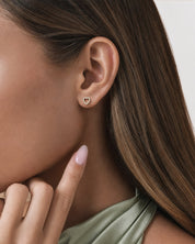 Open Heart Sparkle Studs