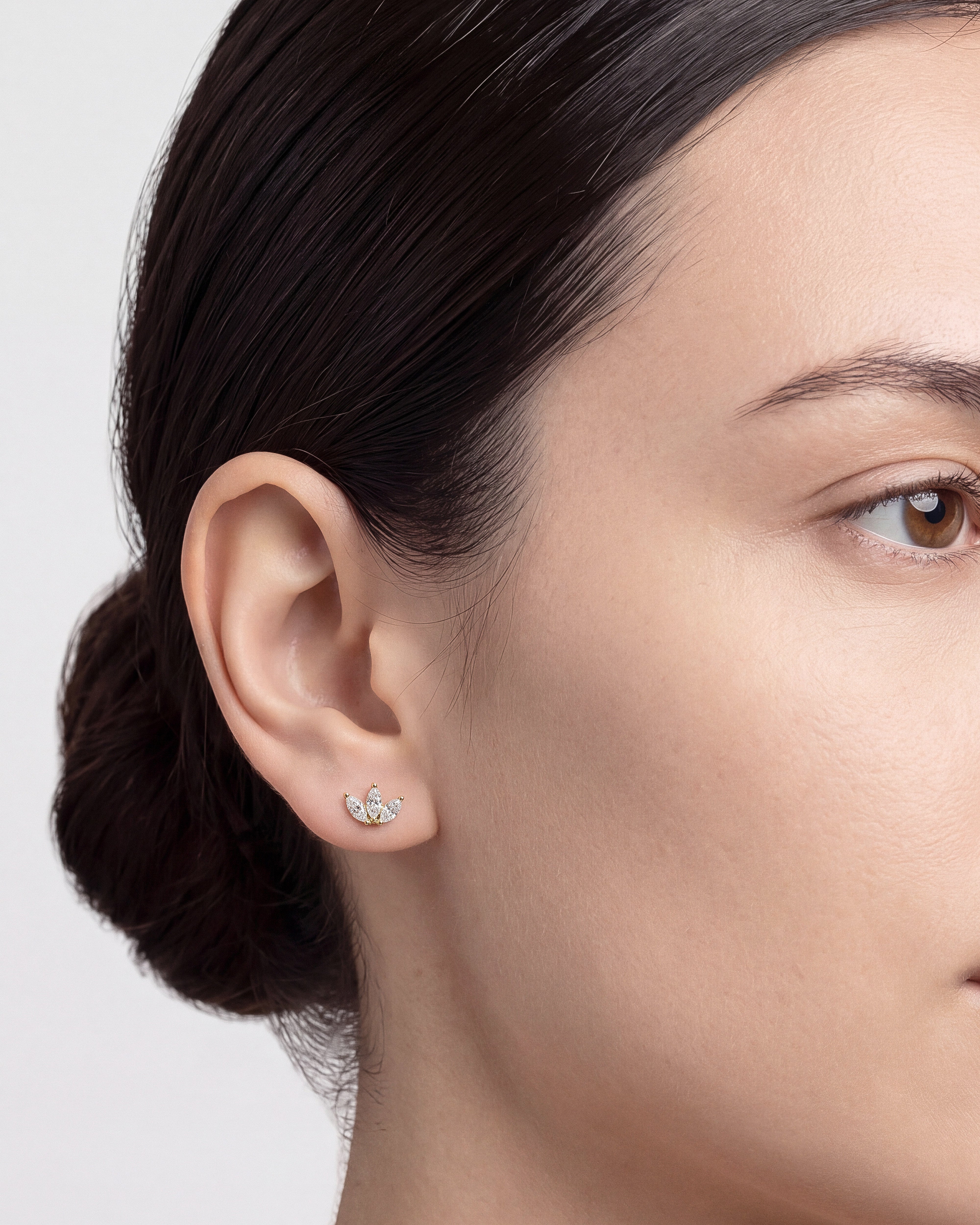Marquise Tiara Studs