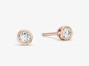 Bezel Set Stud Earrings (0.20 ct tw)