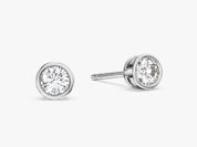 Bezel Set Stud Earrings (0.30 ct tw)