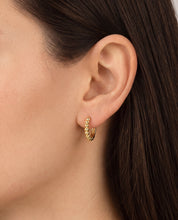 Beaded Statement Huggie Hoops