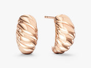 Croissant Twist Huggie Hoops