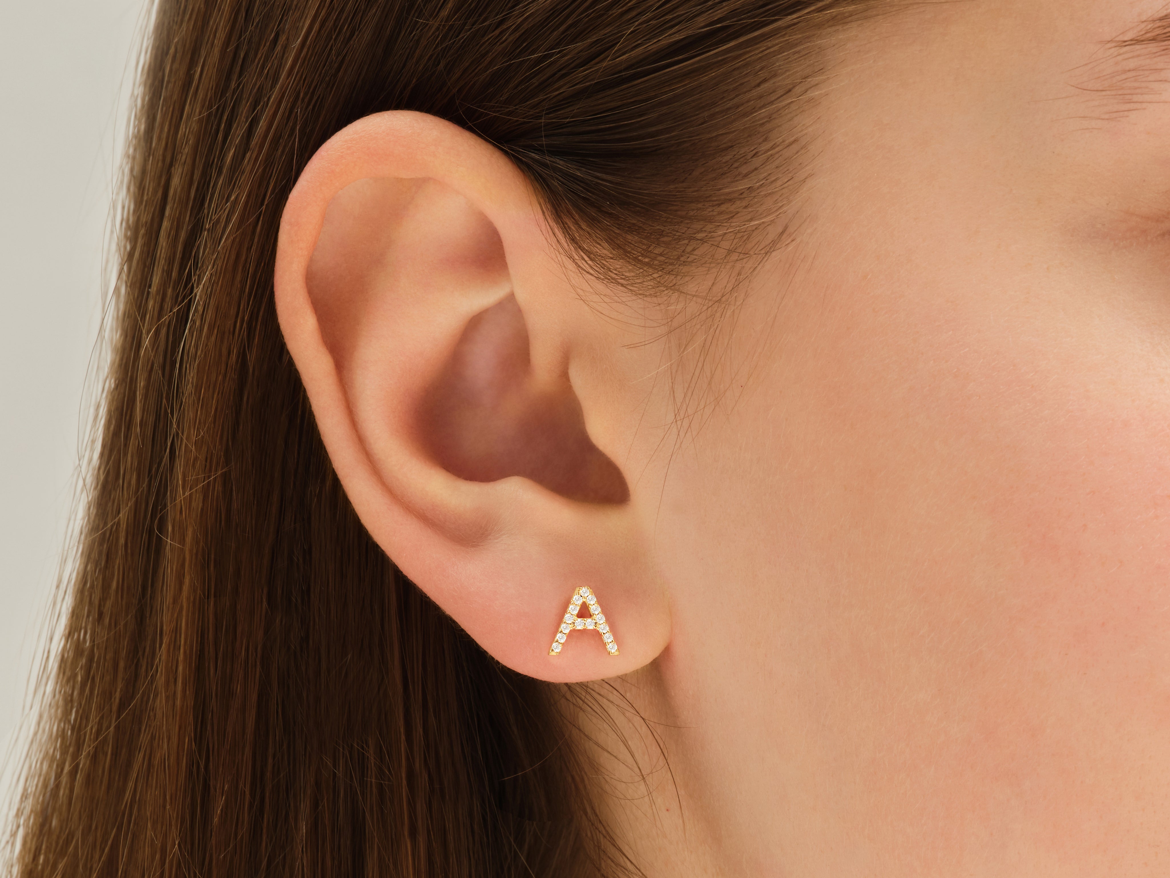 Initial Earrings
