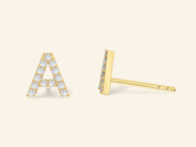 Initial Earrings