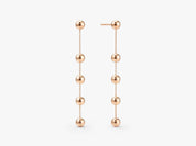 Beaded Chain Drop Earrings