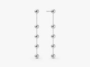 Beaded Chain Drop Earrings