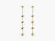 Beaded Chain Drop Earrings