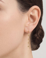 Beaded Chain Drop Earrings