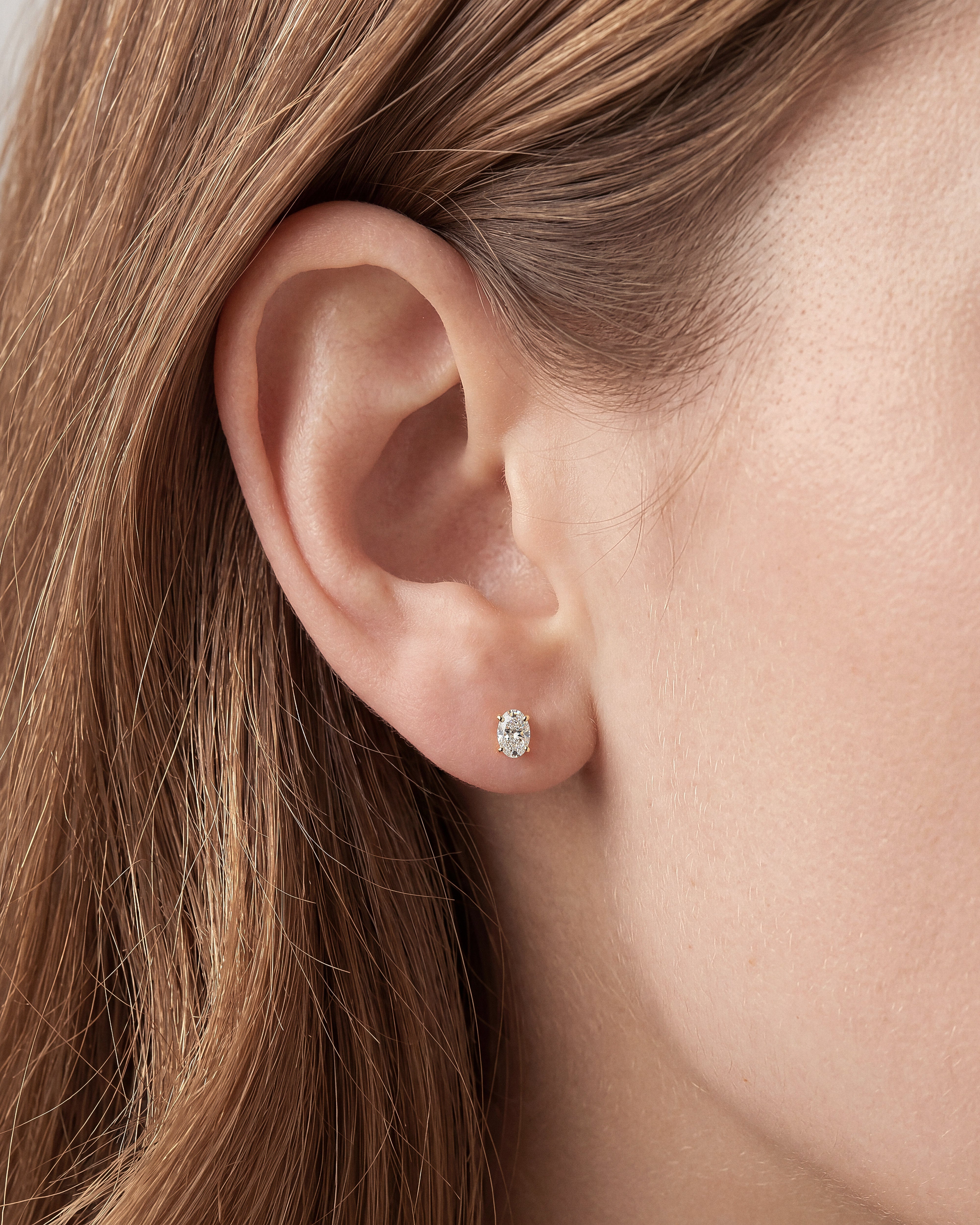 Oval Cut Stud Earrings (1.00 ct tw)