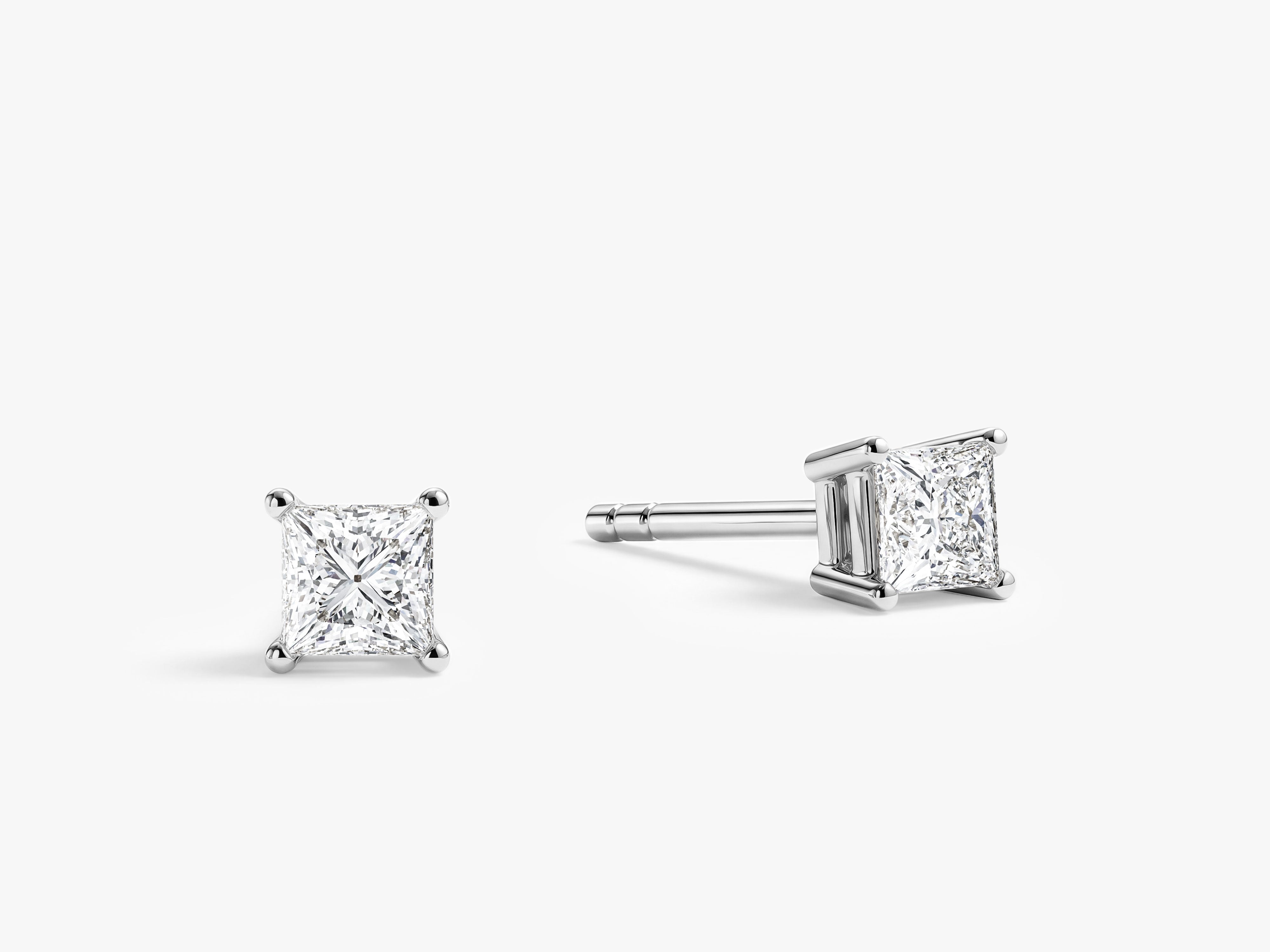 Princess Cut Stud Earrings (0.25 ct tw)