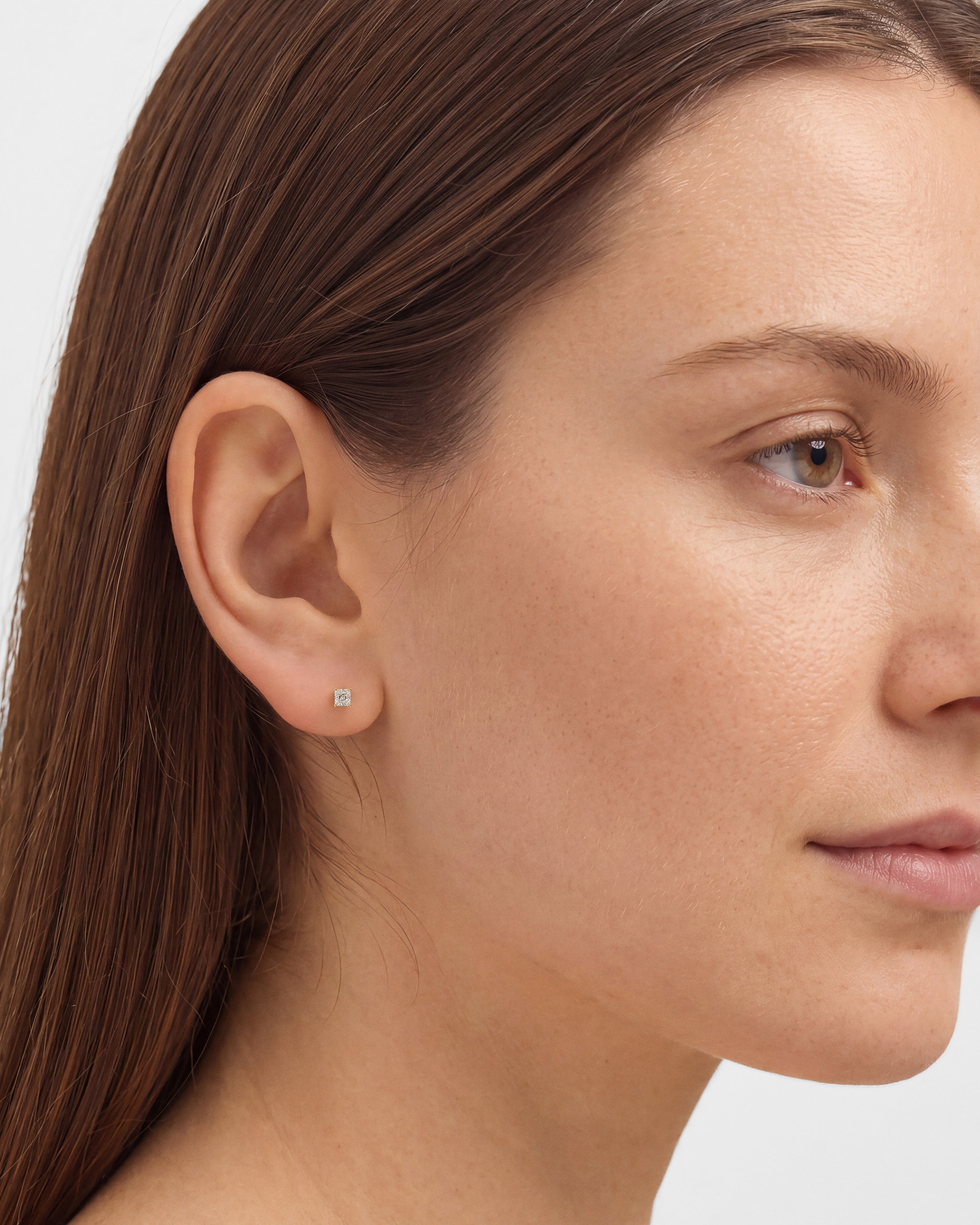 Princess Cut Stud Earrings (0.25 ct tw)