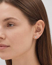 Heart Cut Stud Earrings (1.00 ct tw)