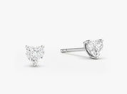 Heart Cut Stud Earrings (0.50 ct tw)