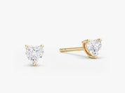 Heart Cut Stud Earrings (0.50 ct tw)