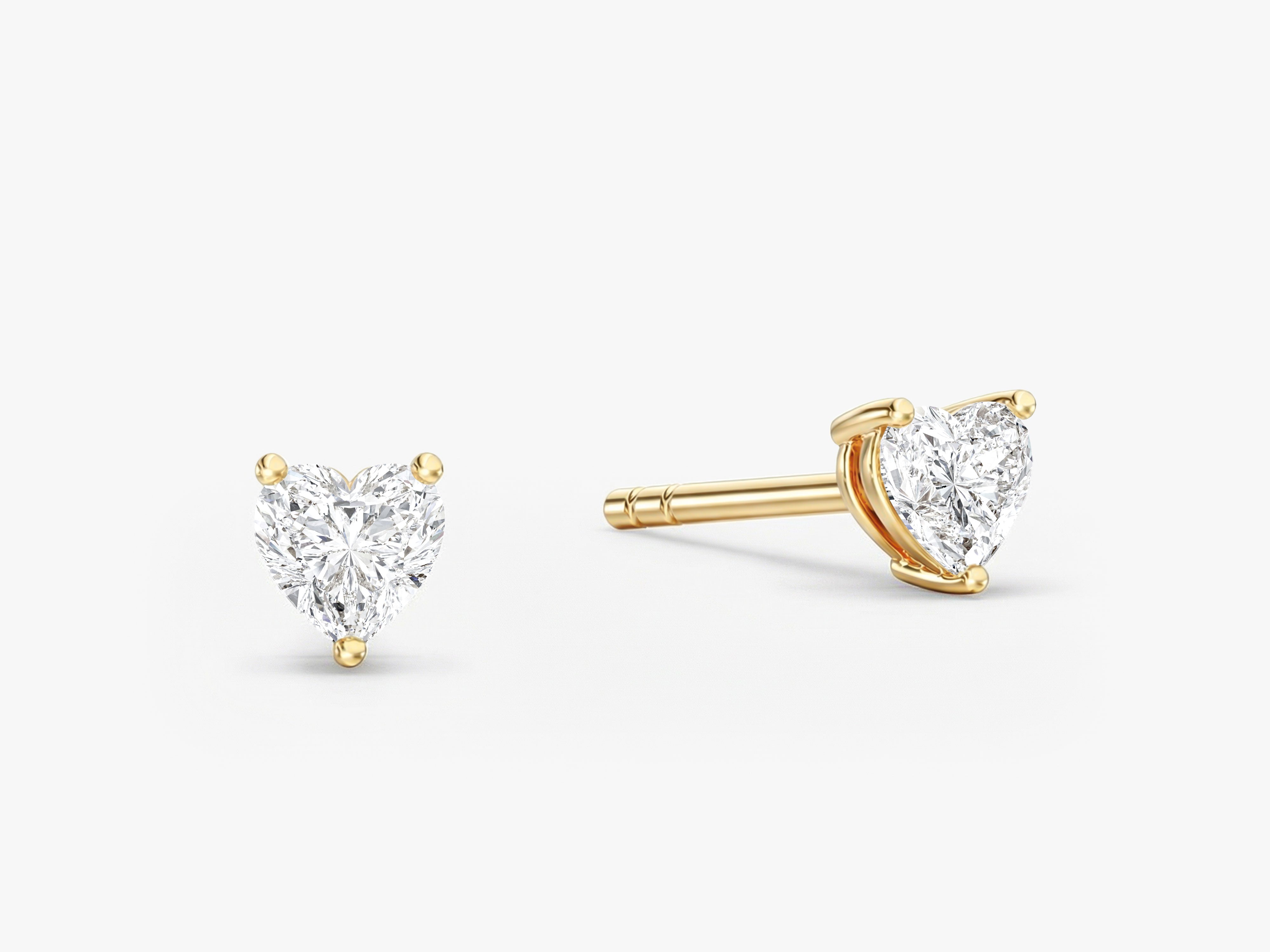 Heart Cut Stud Earrings (0.25 ct tw)