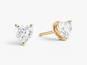Heart Cut Stud Earrings (1.00 ct tw)