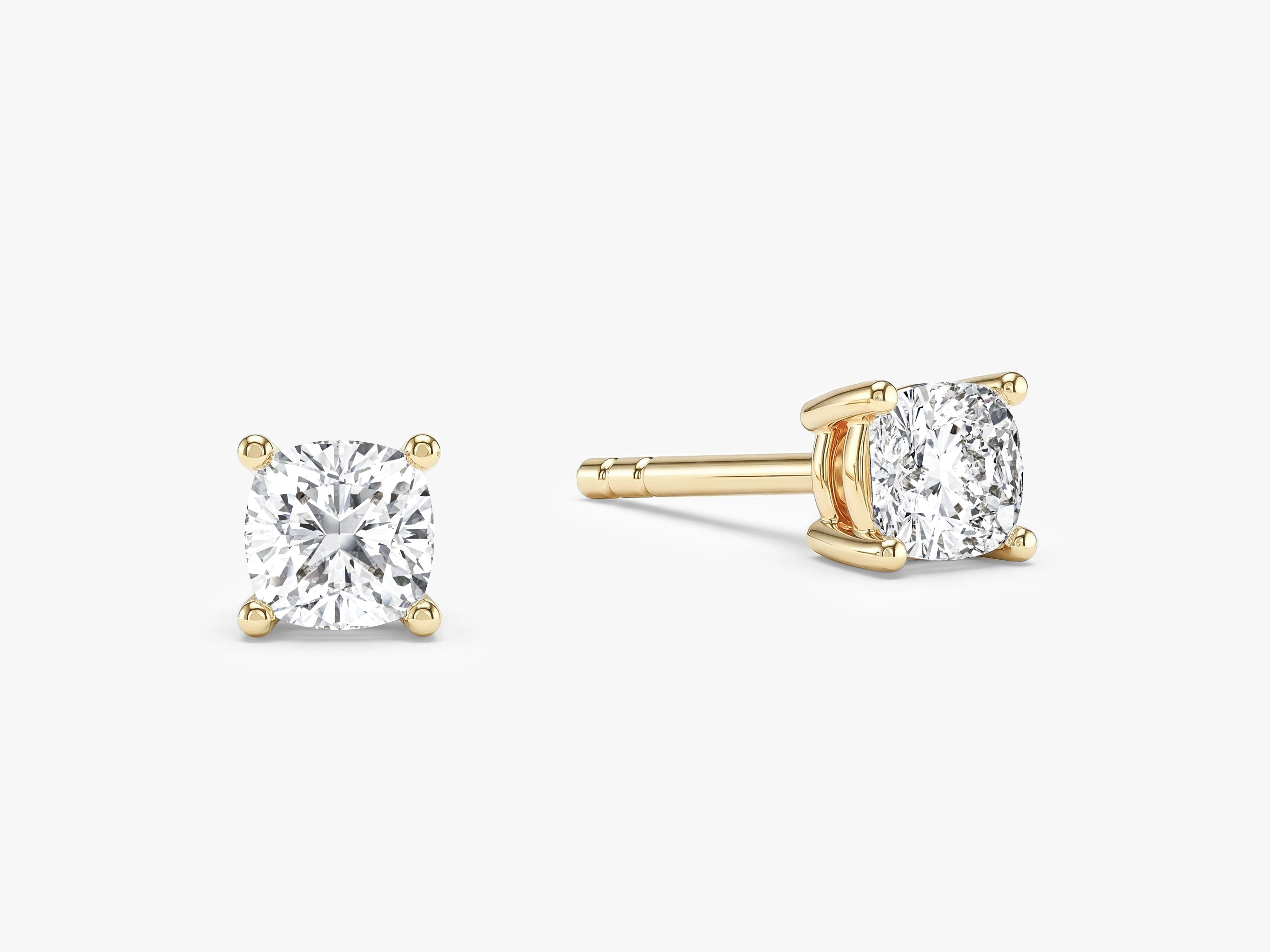 Cushion Cut Stud Earrings (0.50 ct tw)