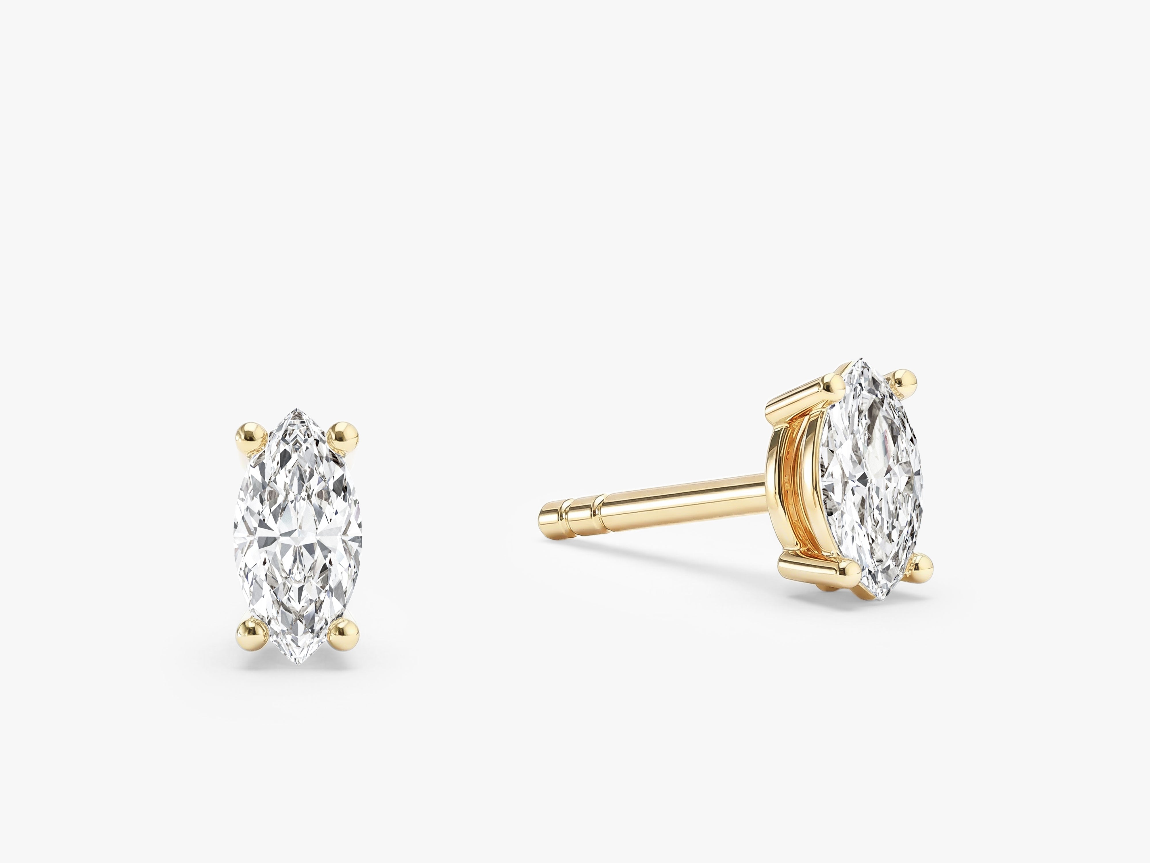 Marquise Cut Stud Earrings (0.25 ct tw)