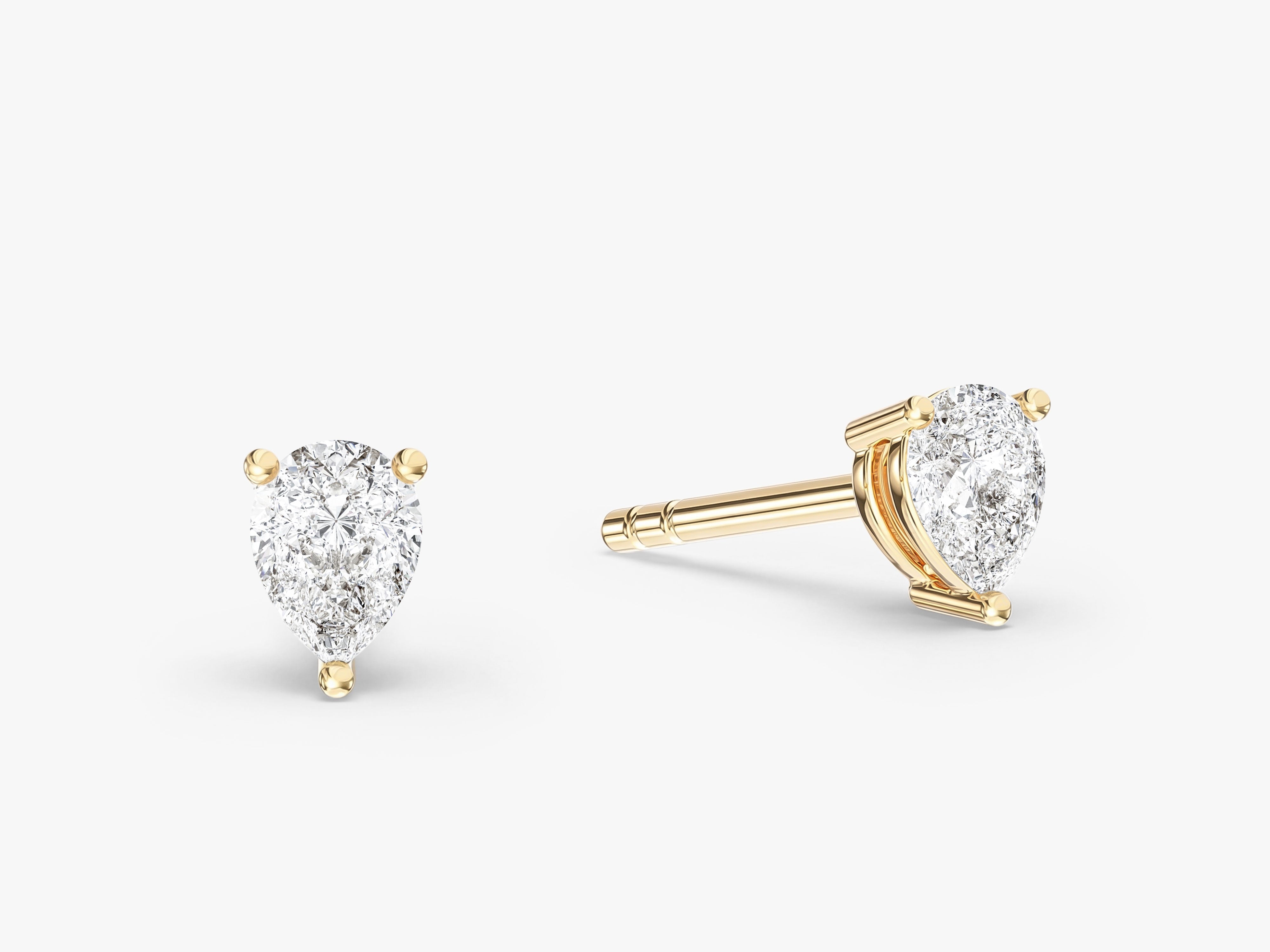 Pear Cut Stud Earrings (0.25 ct tw)