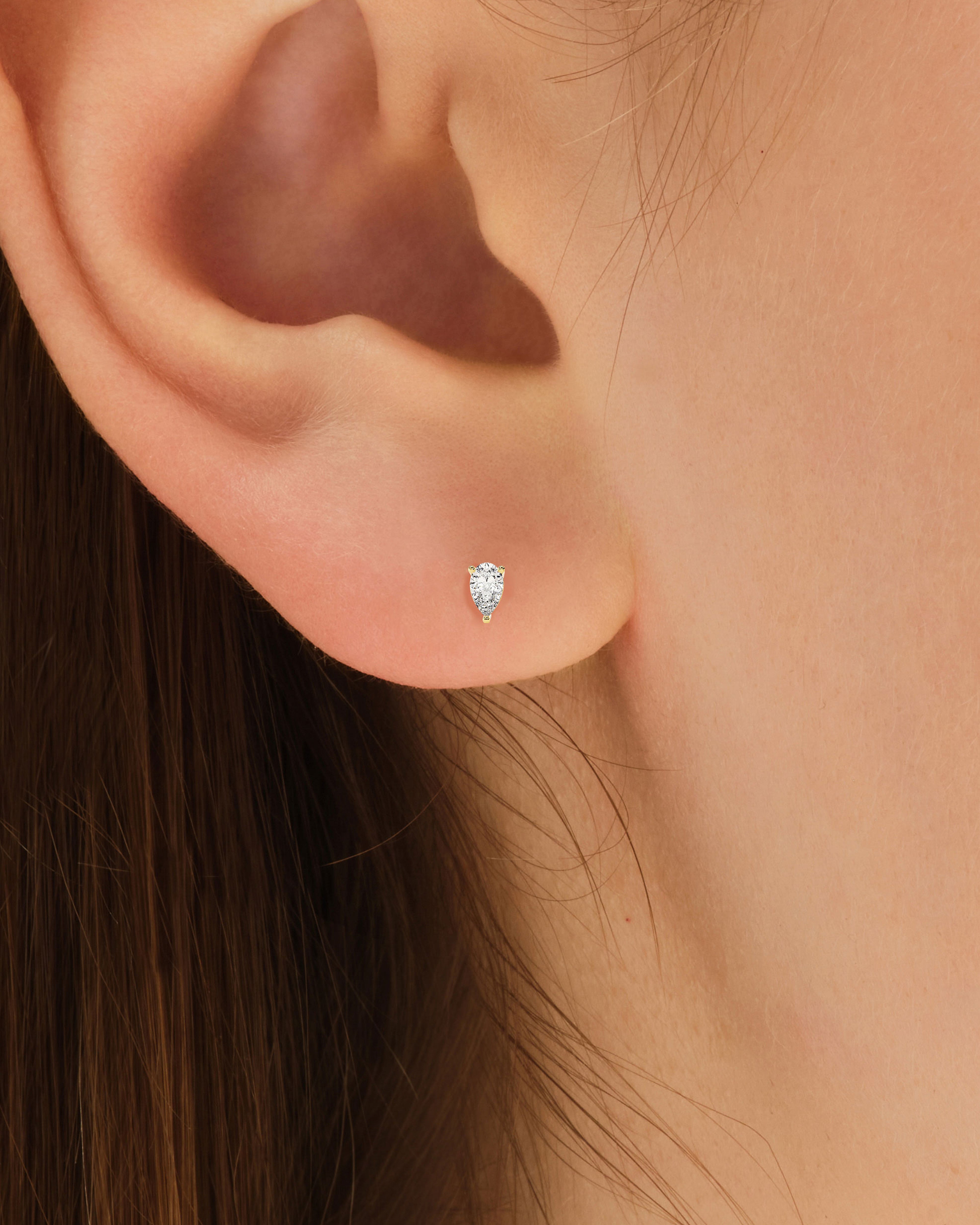 Pear Cut Stud Earrings (0.25 ct tw)