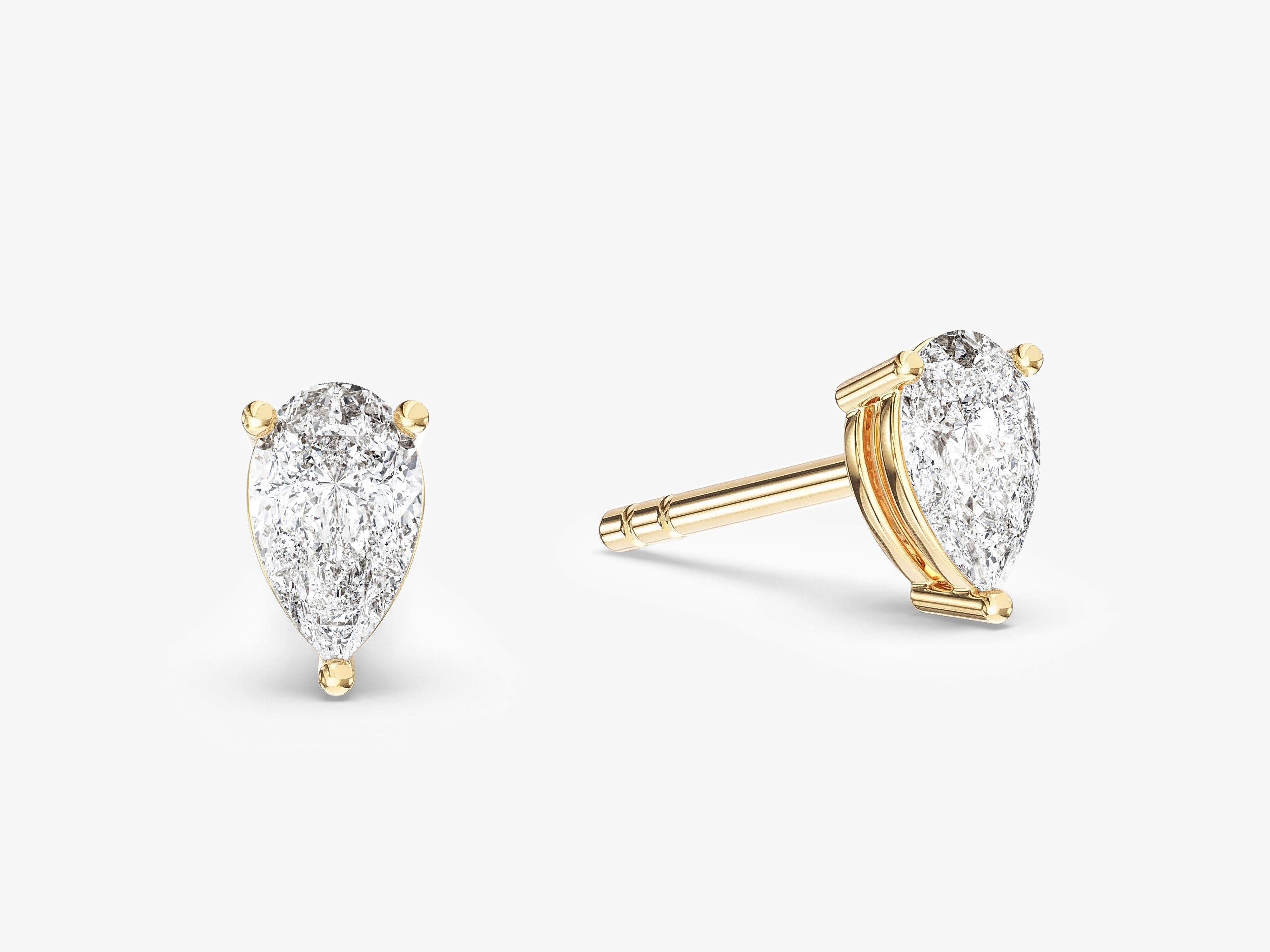 Pear Cut Stud Earrings (0.50 ct tw)