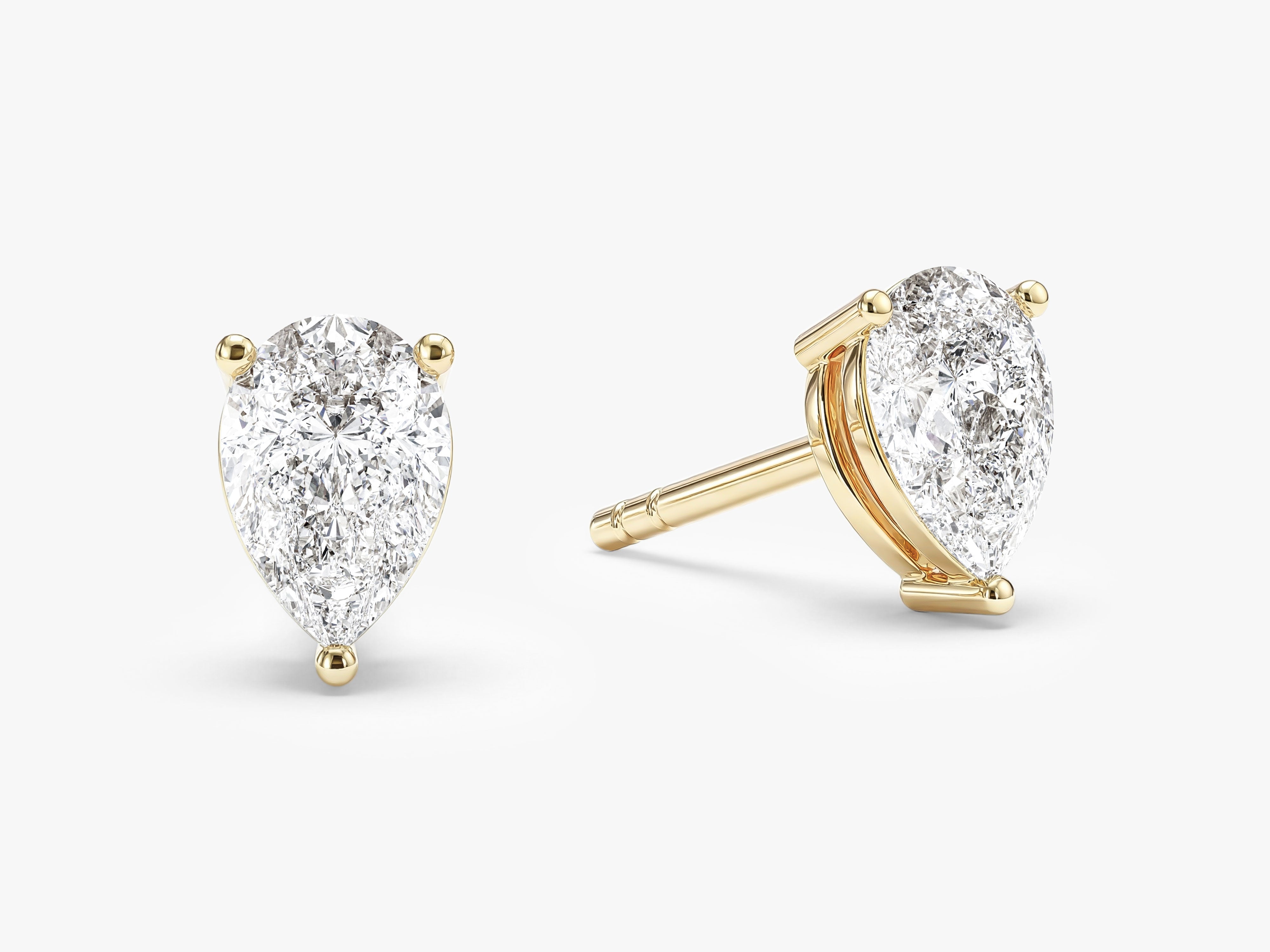 Pear Cut Stud Earrings (1.00 ct tw)