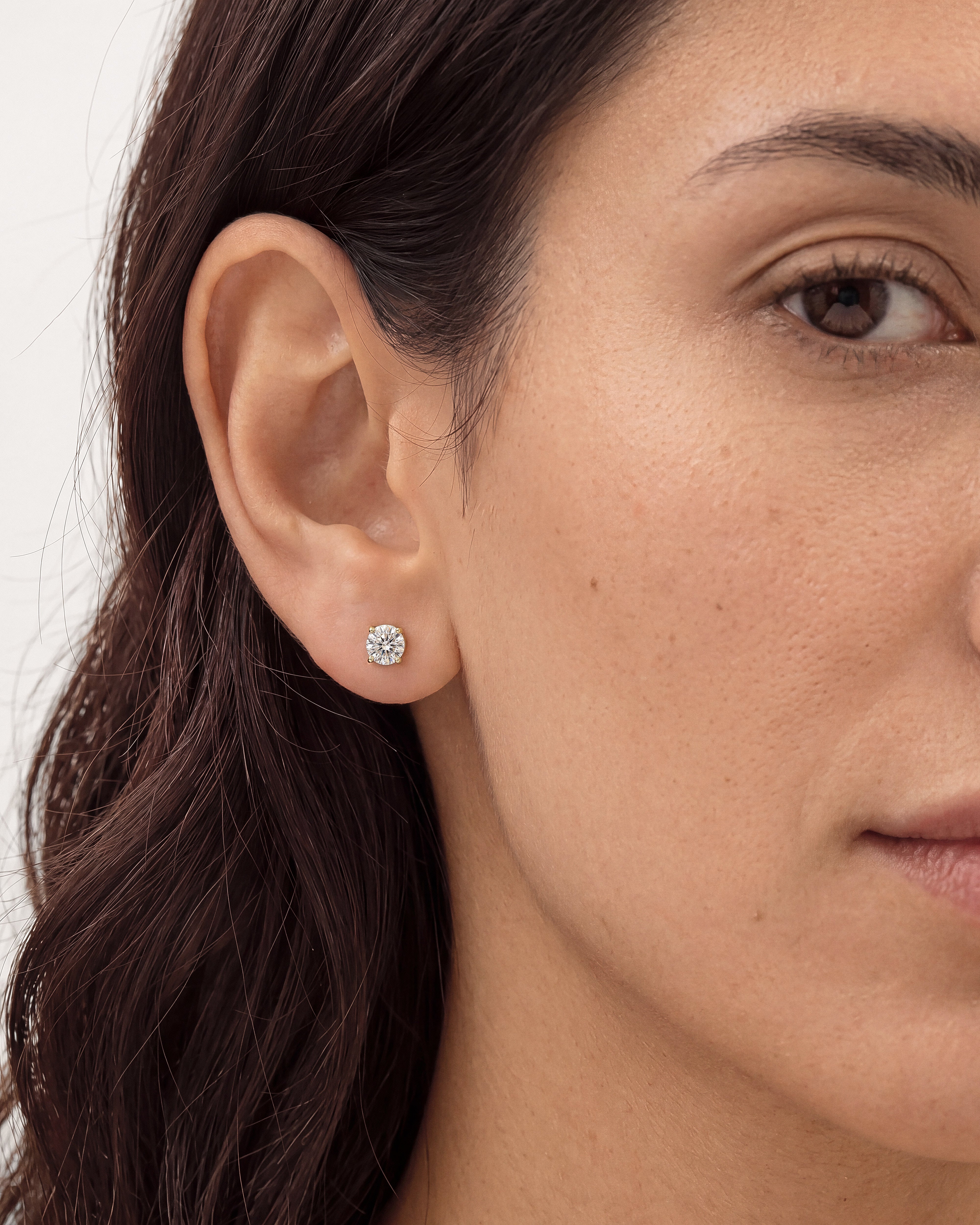 Round Cut Stud Earrings (1.00 ct tw)