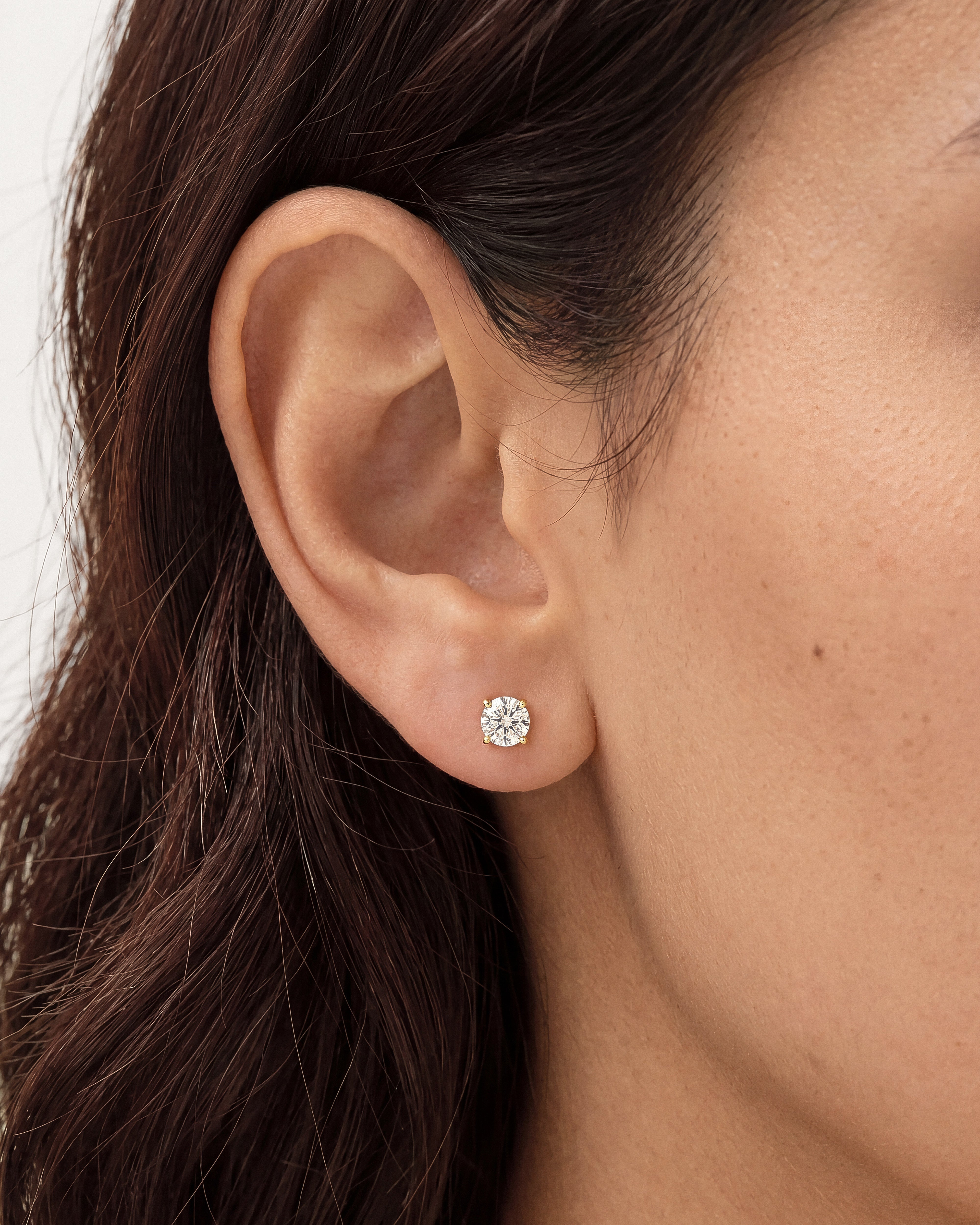 Round Cut Stud Earrings (1.00 ct tw)