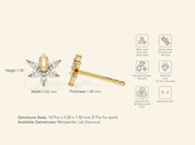 Marquise Flower Earrings