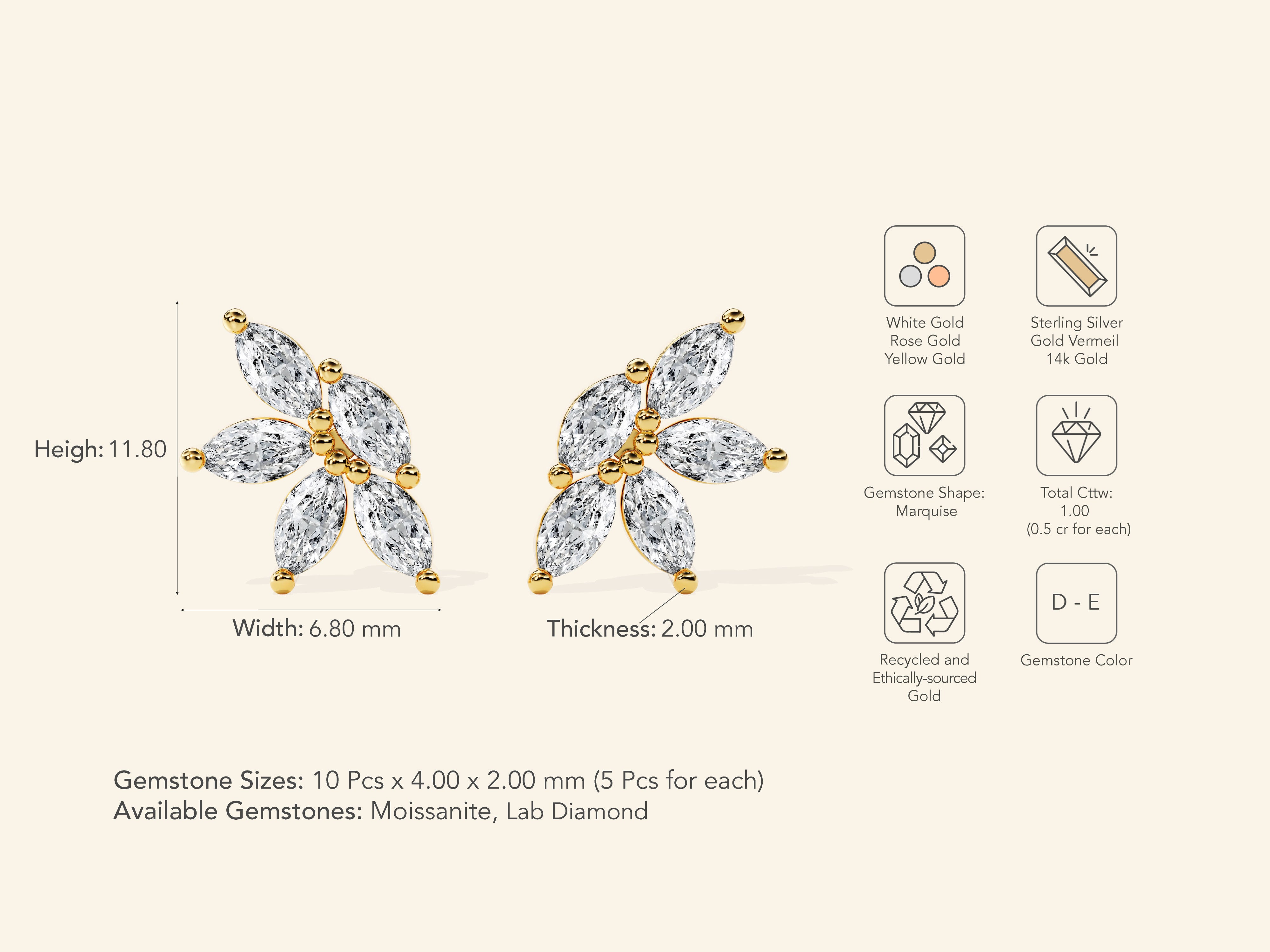 Flower Cluster Earrings