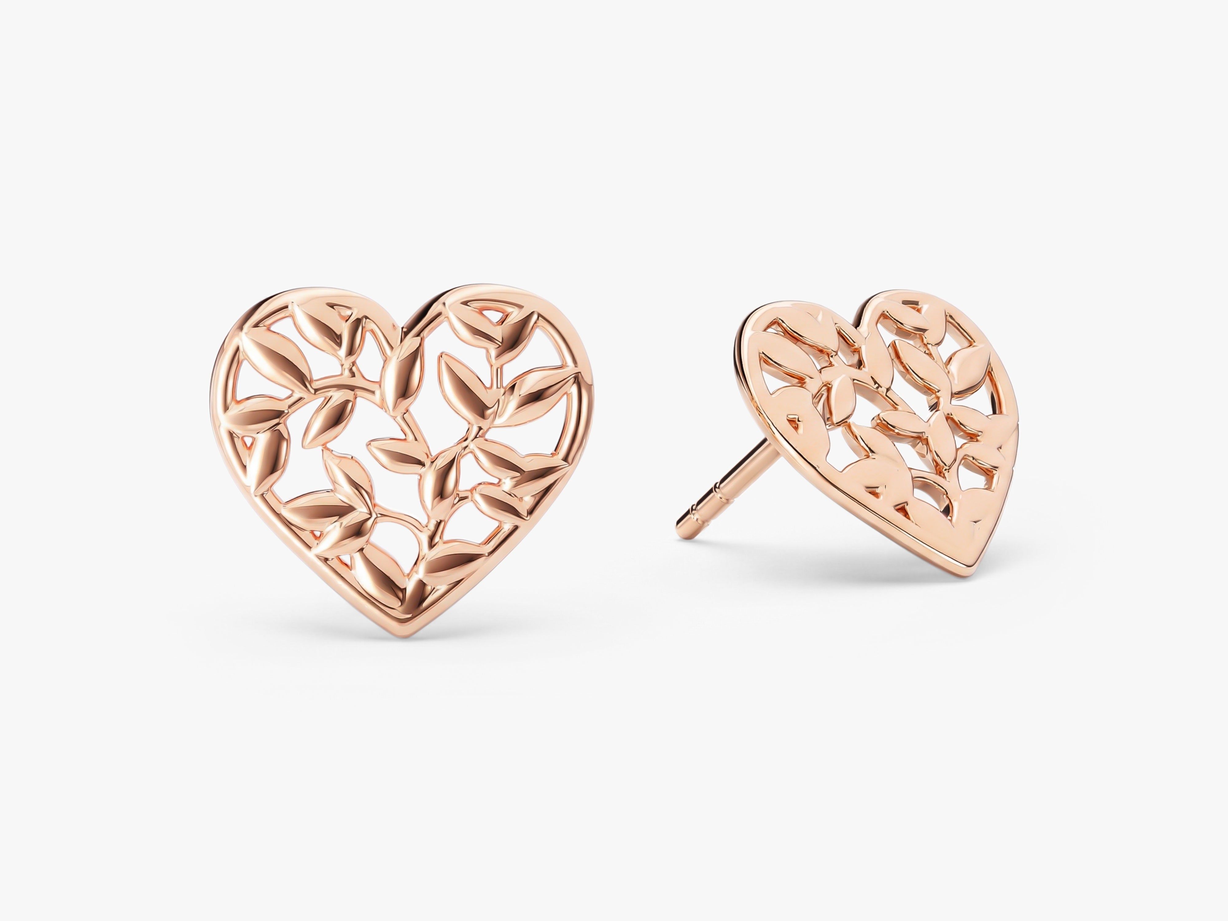 Heart Leaf Studs
