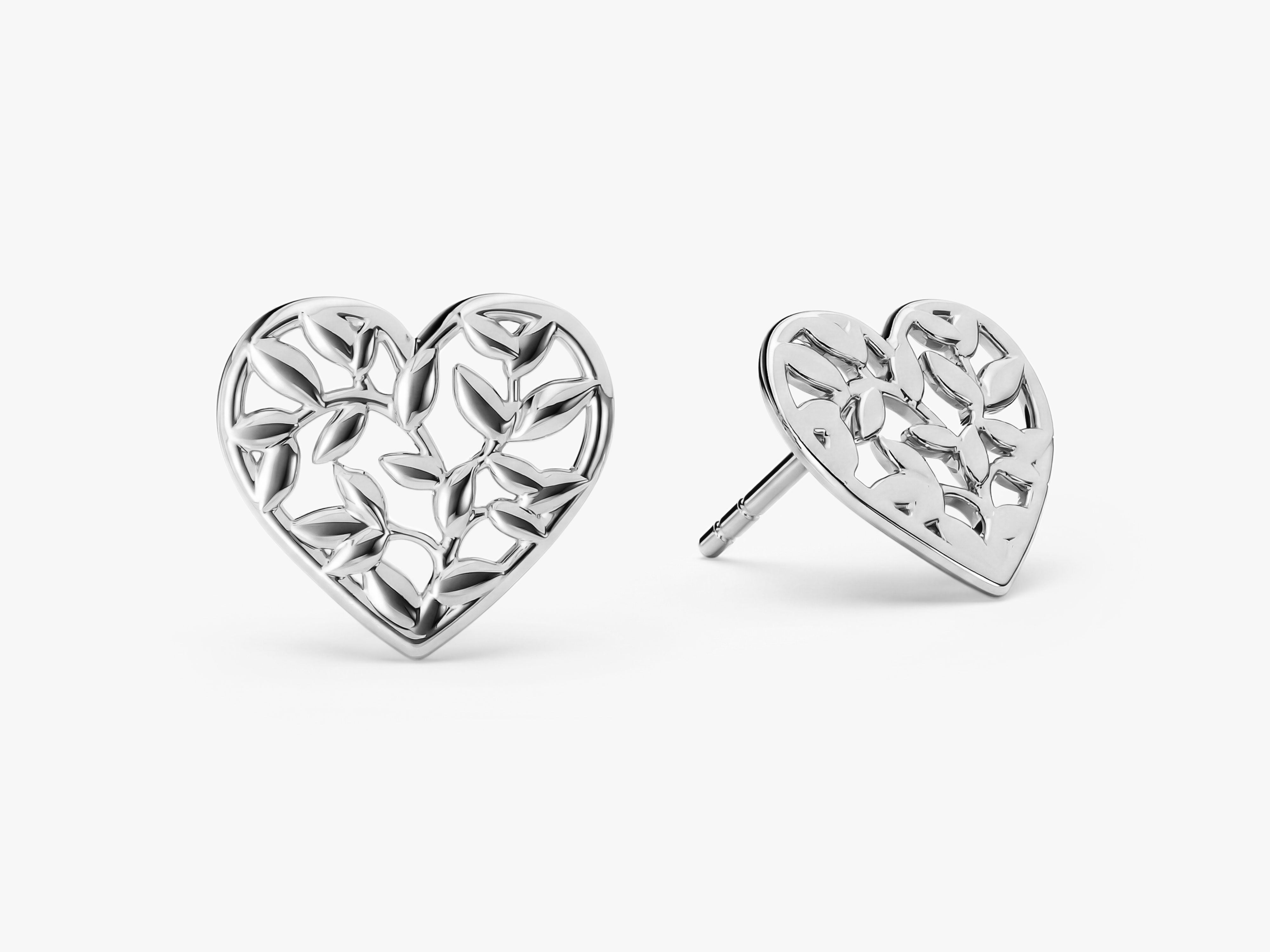 Heart Leaf Studs