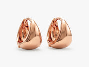 Golden Dome Huggie Hoops