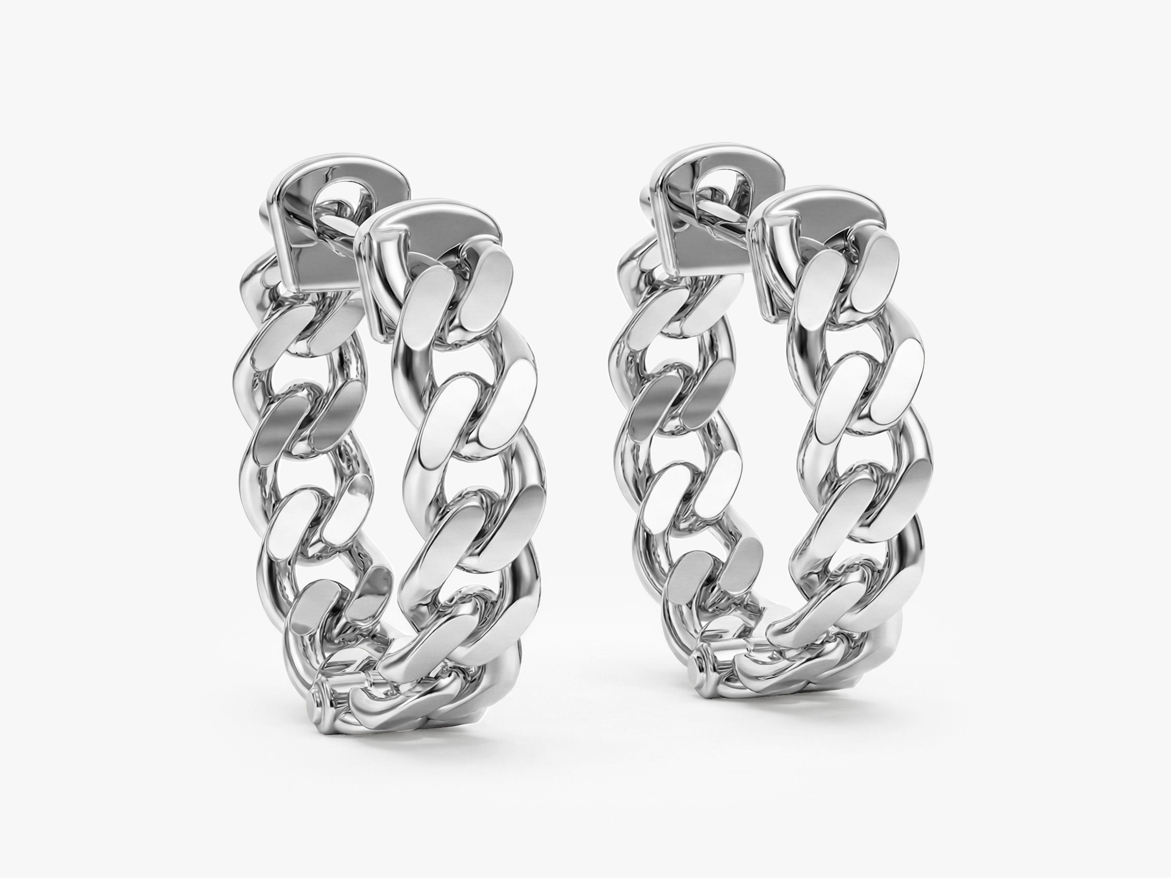 Curb Chain Hoops