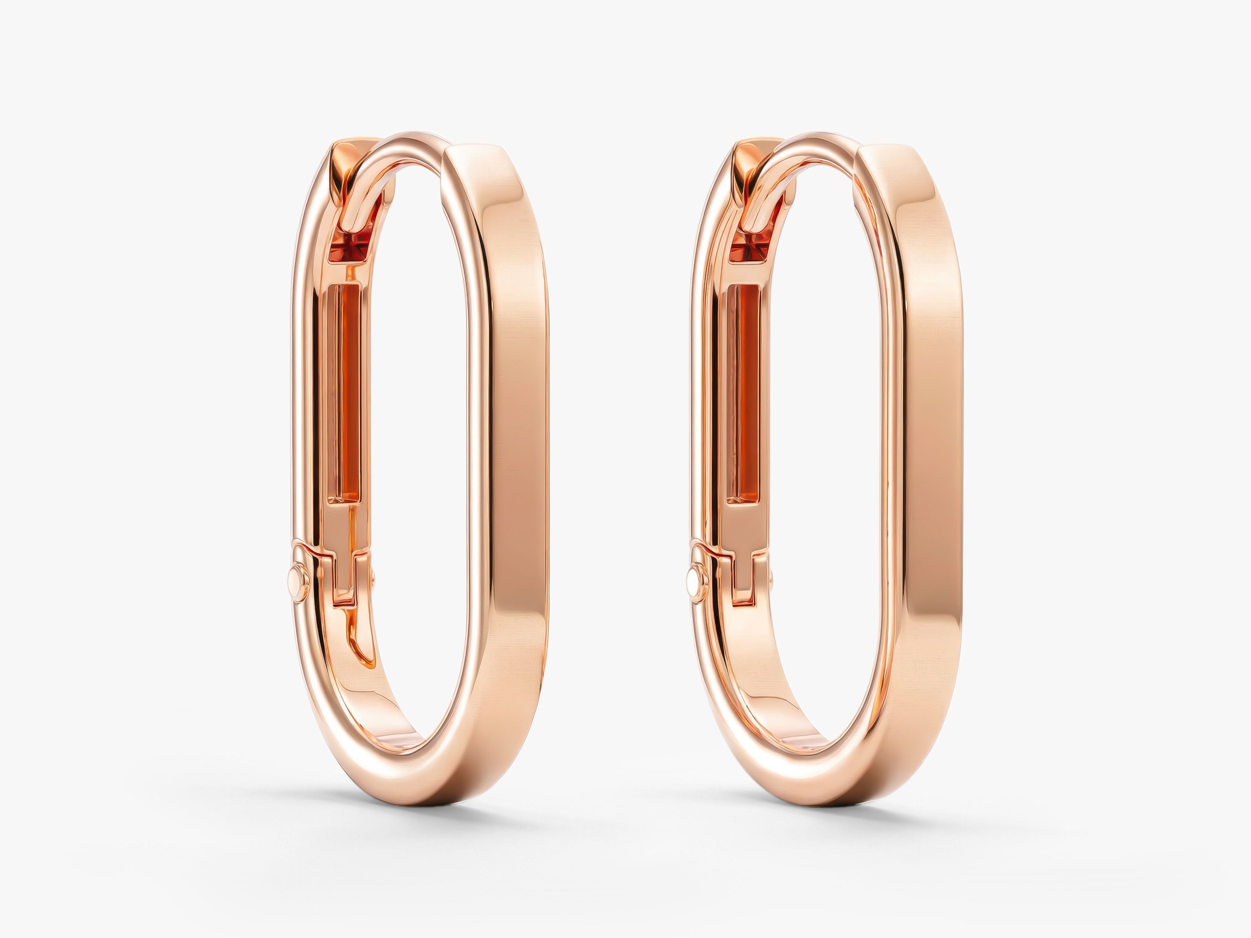 Slim Oval Hoops