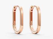 Slim Oval Hoops