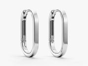 Slim Oval Hoops