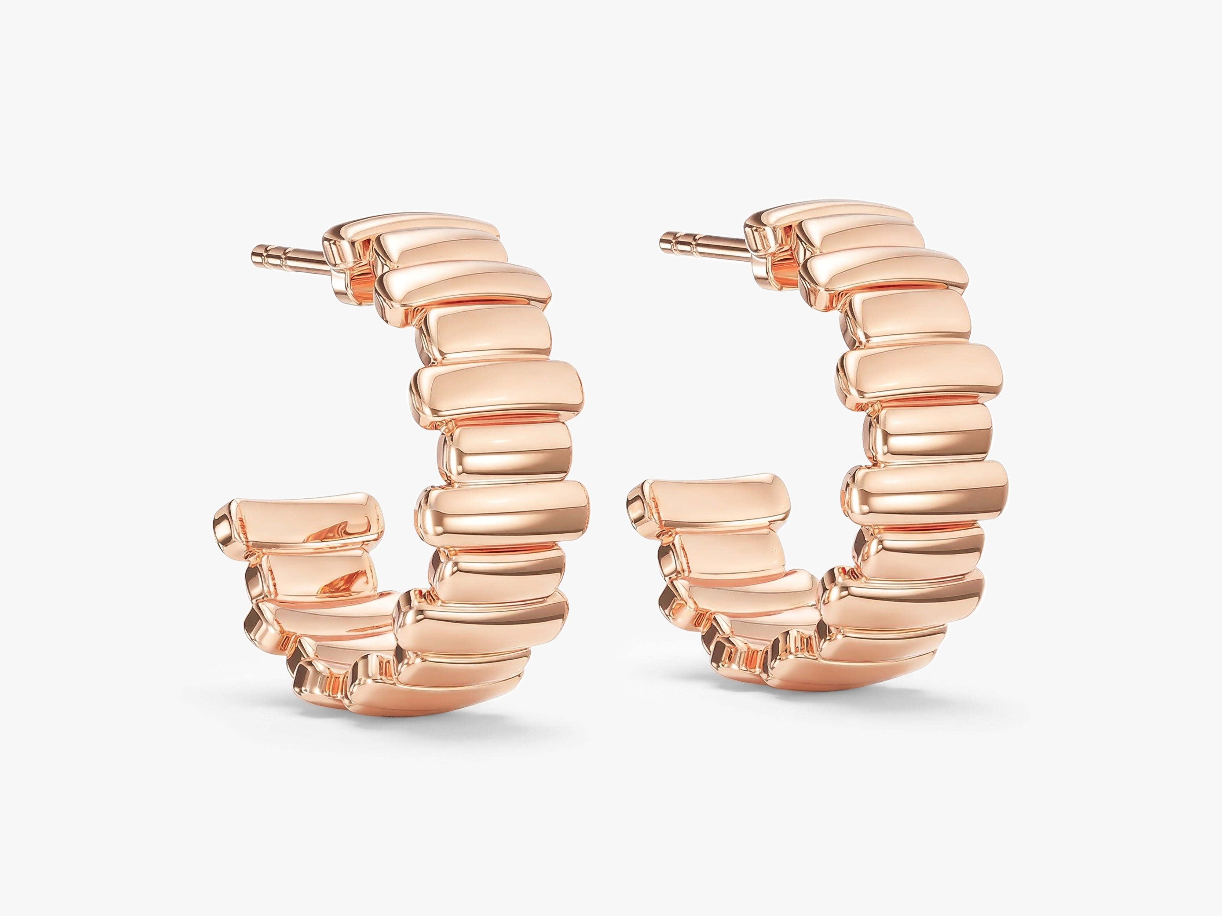 Squared Edge Hoops