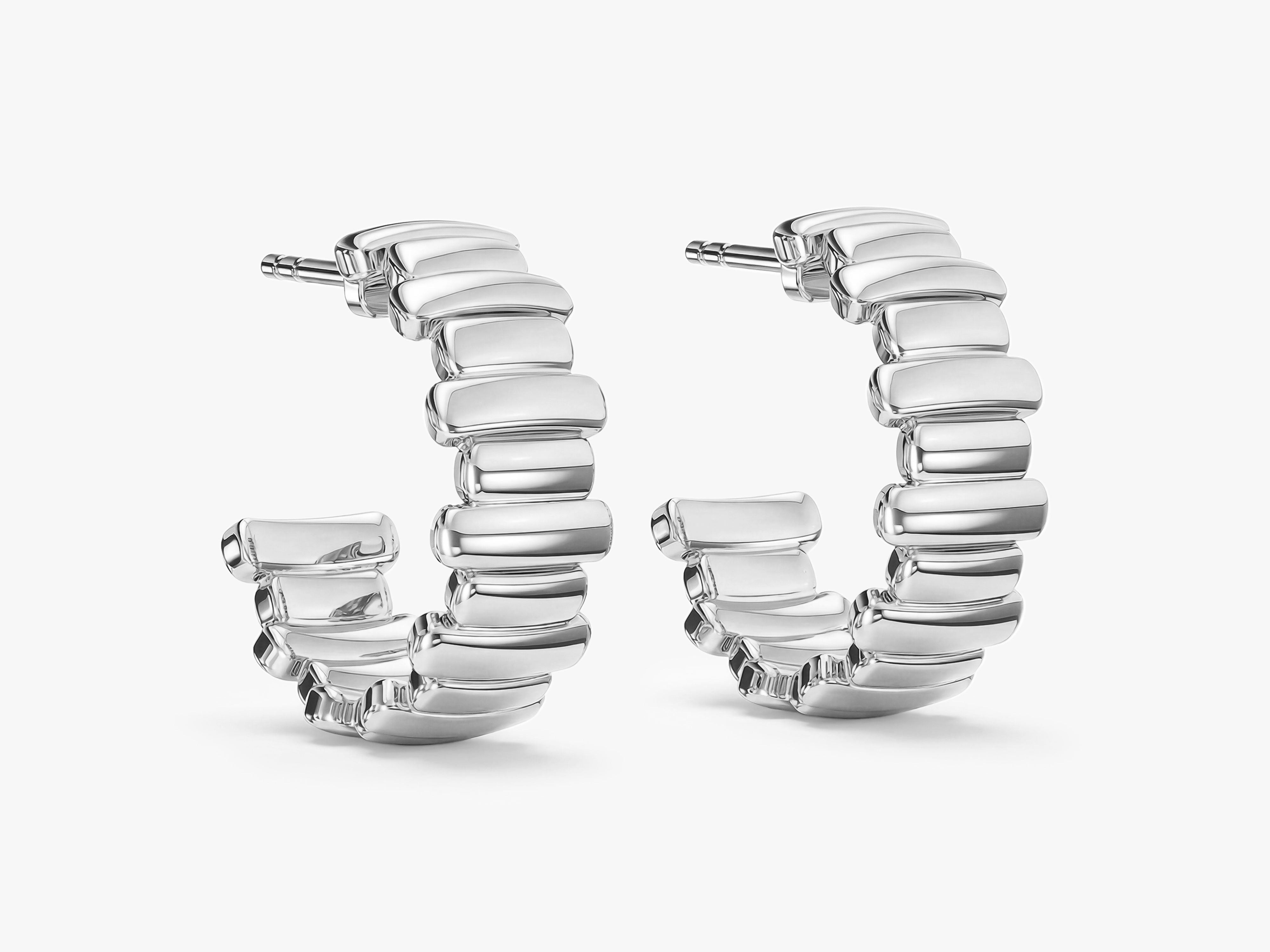 Squared Edge Hoops