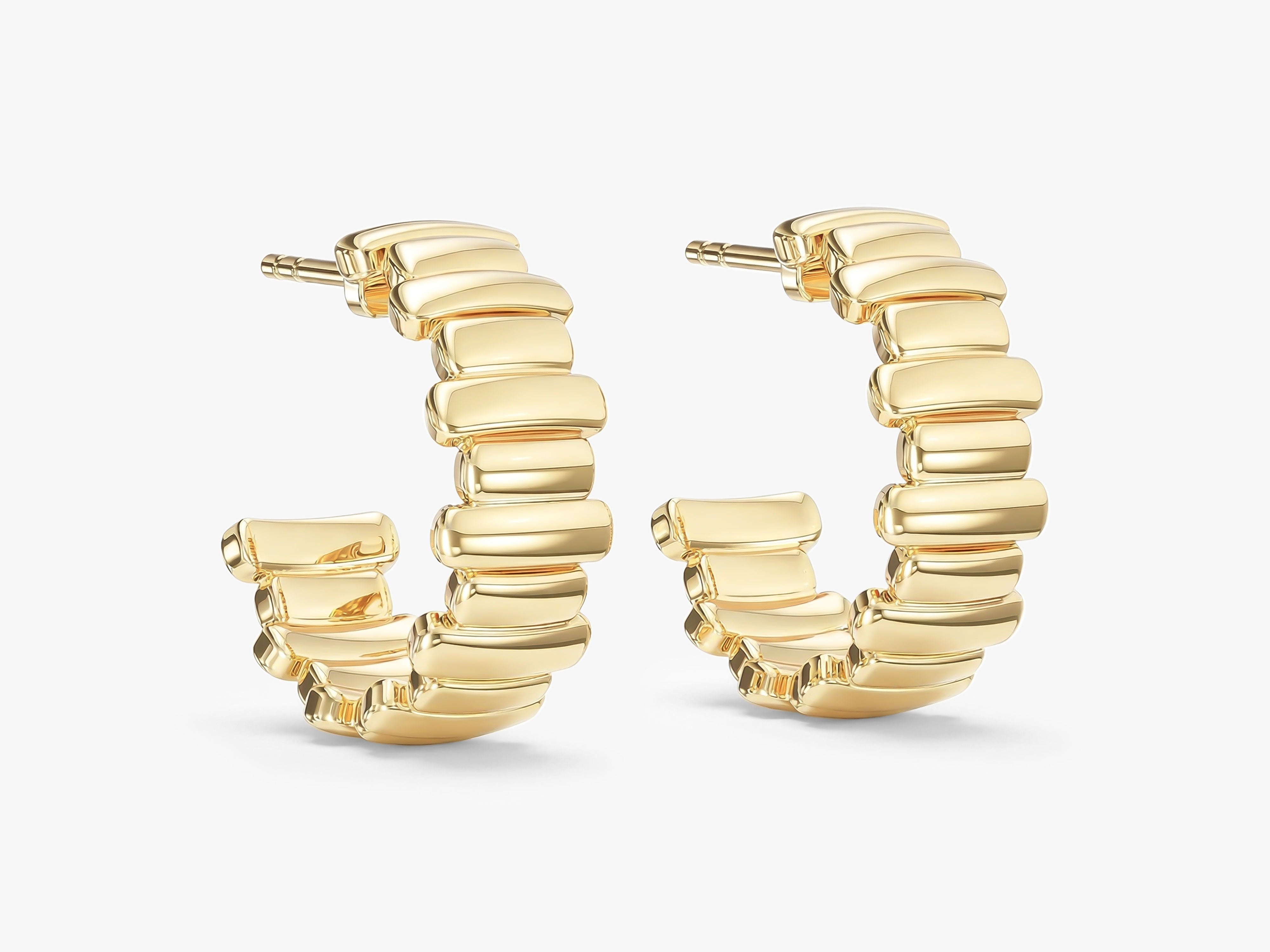 Squared Edge Hoops