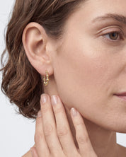 Milgrain Bead Hoops