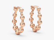 Milgrain Bead Hoops