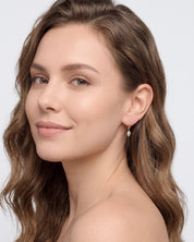 Teardrop Charm Hoops