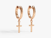 Faith Charm Hoops