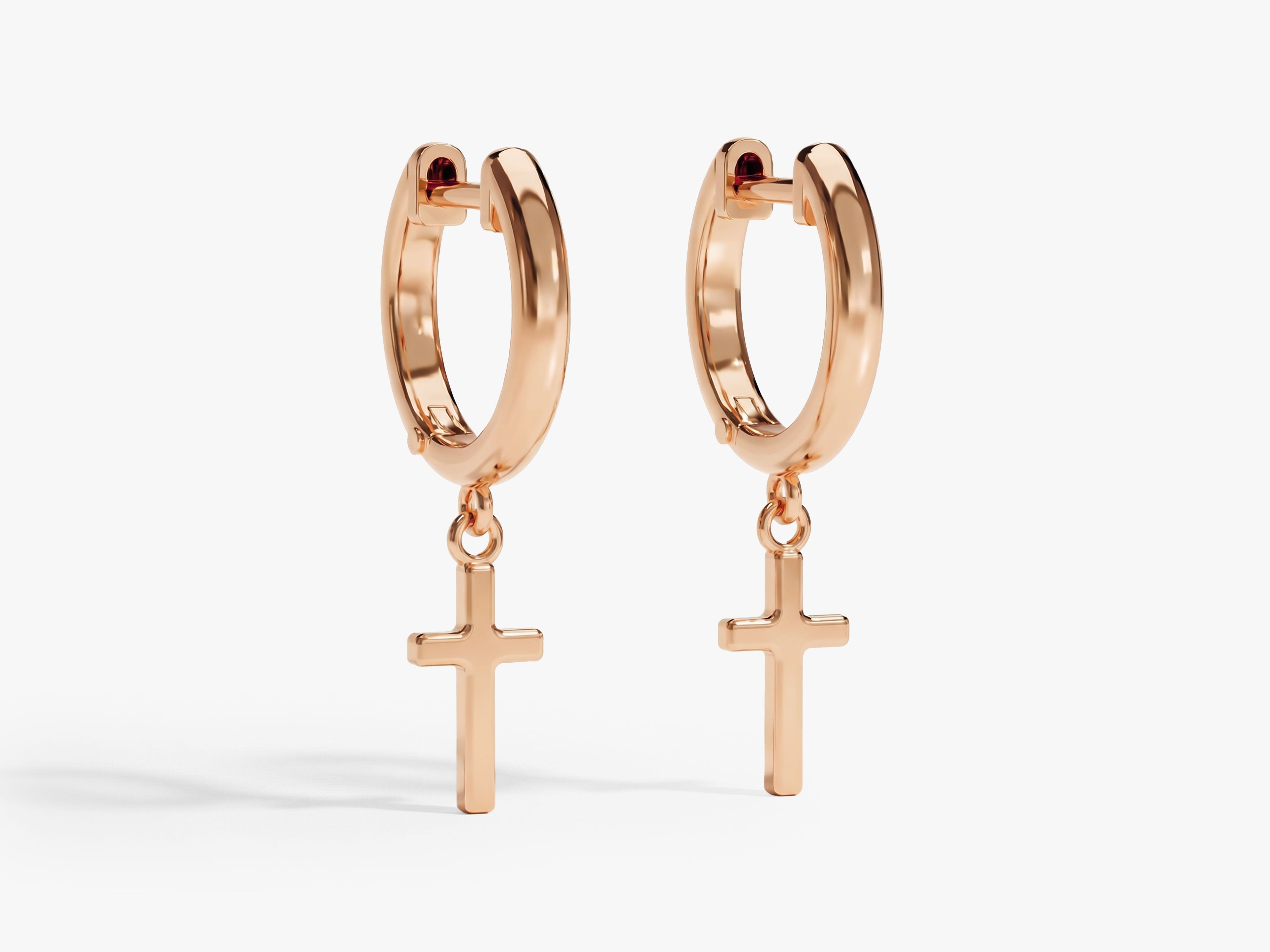Faith Charm Hoops