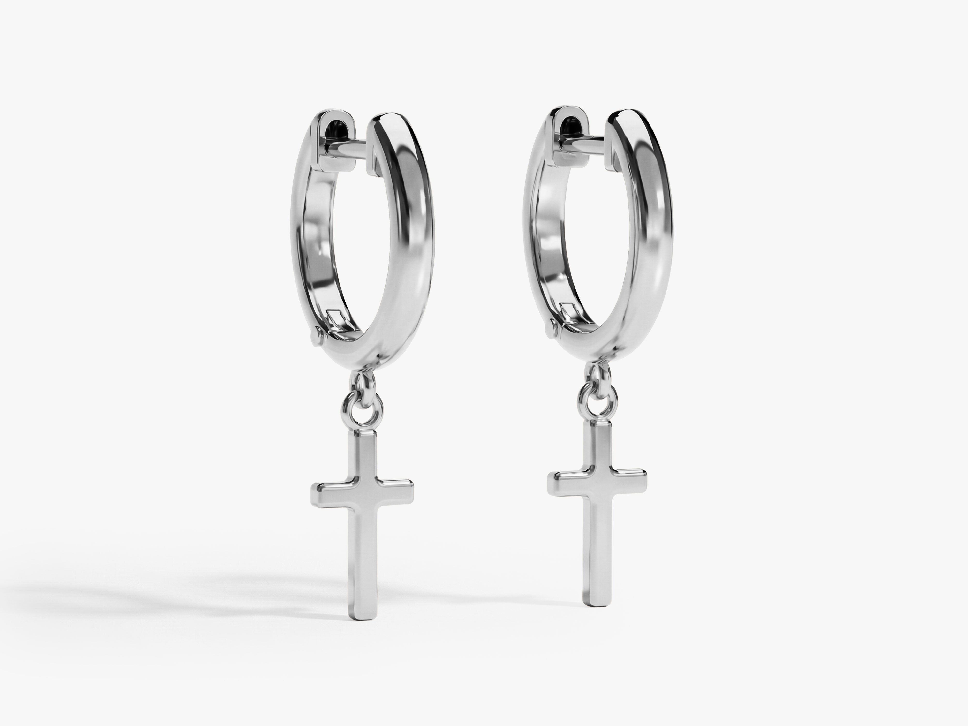 Faith Charm Hoops