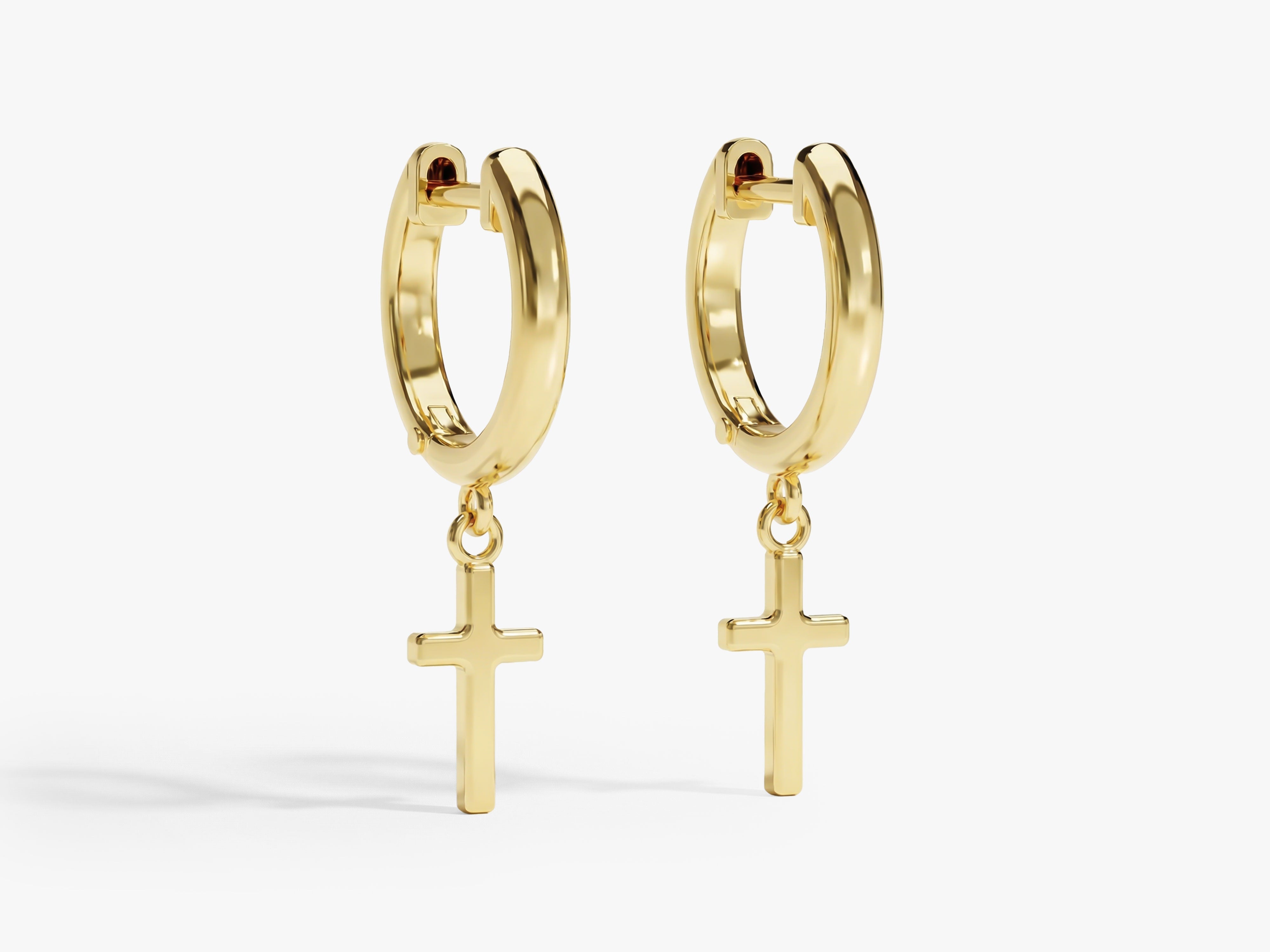 Faith Charm Hoops