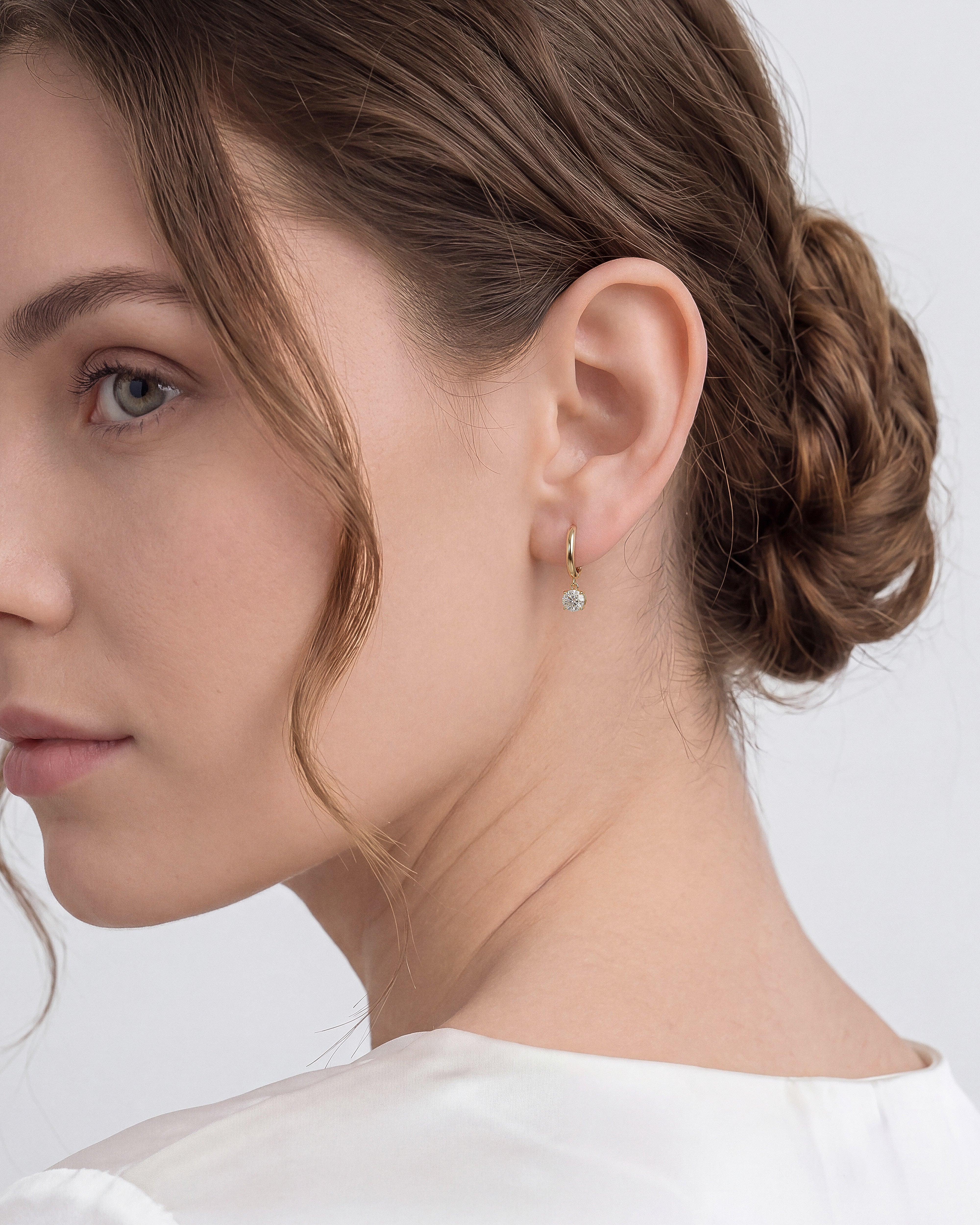 Sparkle Drop Hoops